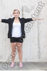 Whole Body Woman T poses White Casual Average